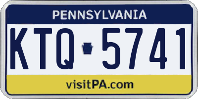 PA license plate KTQ5741