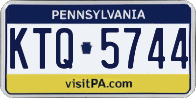 PA license plate KTQ5744