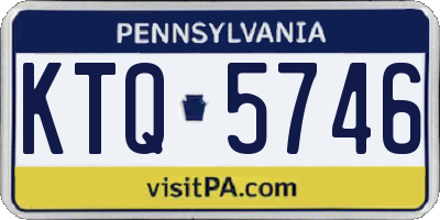 PA license plate KTQ5746