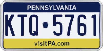 PA license plate KTQ5761