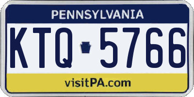 PA license plate KTQ5766