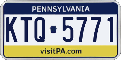 PA license plate KTQ5771