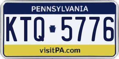 PA license plate KTQ5776