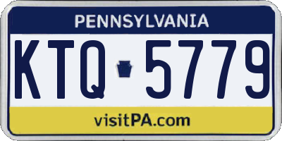 PA license plate KTQ5779