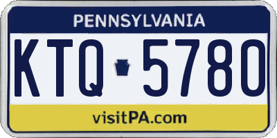 PA license plate KTQ5780