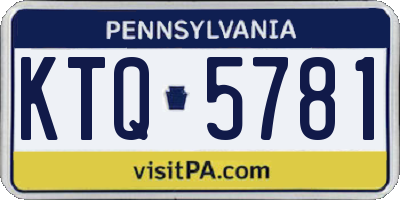 PA license plate KTQ5781