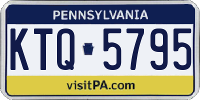 PA license plate KTQ5795