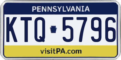 PA license plate KTQ5796