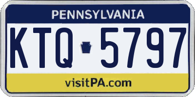 PA license plate KTQ5797