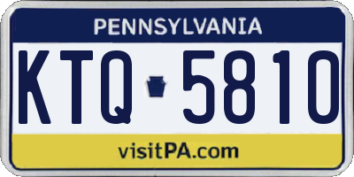 PA license plate KTQ5810