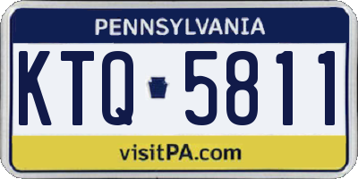 PA license plate KTQ5811