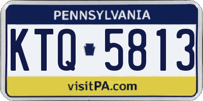 PA license plate KTQ5813