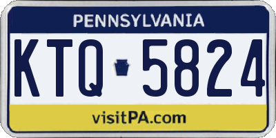 PA license plate KTQ5824