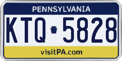 PA license plate KTQ5828
