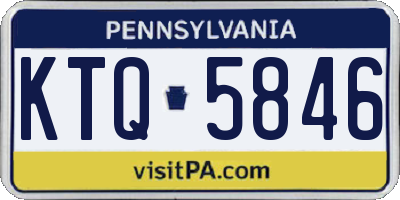 PA license plate KTQ5846
