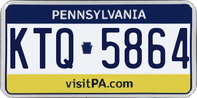 PA license plate KTQ5864
