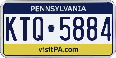 PA license plate KTQ5884