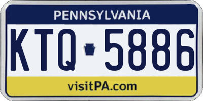 PA license plate KTQ5886