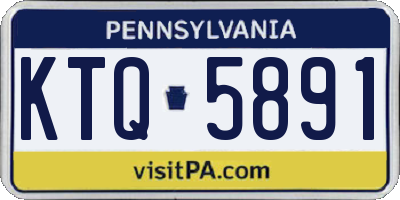 PA license plate KTQ5891
