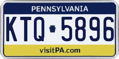 PA license plate KTQ5896