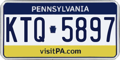 PA license plate KTQ5897