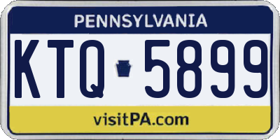 PA license plate KTQ5899