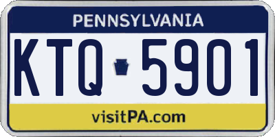 PA license plate KTQ5901