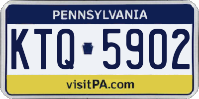 PA license plate KTQ5902