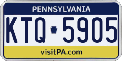 PA license plate KTQ5905