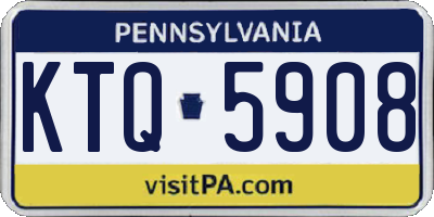 PA license plate KTQ5908