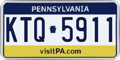 PA license plate KTQ5911