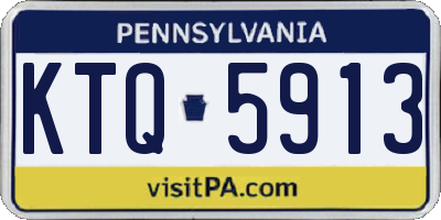 PA license plate KTQ5913