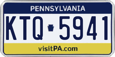 PA license plate KTQ5941