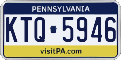 PA license plate KTQ5946