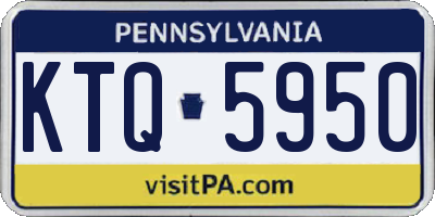 PA license plate KTQ5950