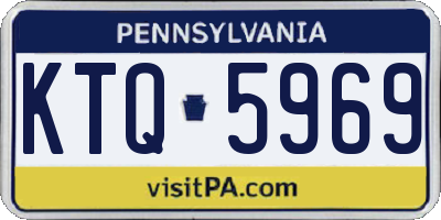 PA license plate KTQ5969