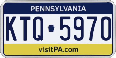 PA license plate KTQ5970