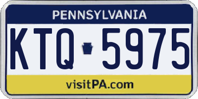 PA license plate KTQ5975