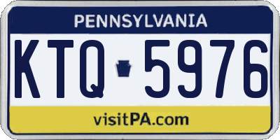 PA license plate KTQ5976