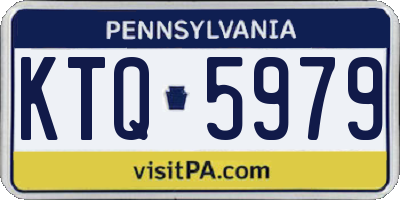 PA license plate KTQ5979