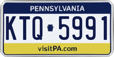PA license plate KTQ5991