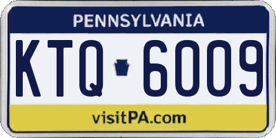 PA license plate KTQ6009