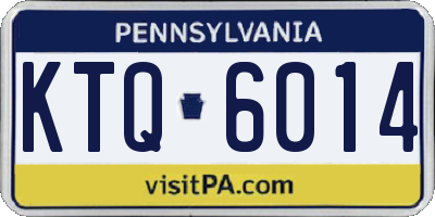 PA license plate KTQ6014