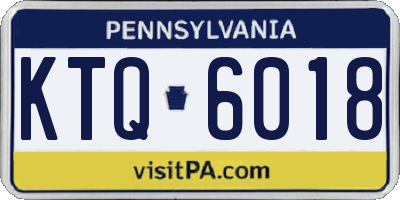 PA license plate KTQ6018
