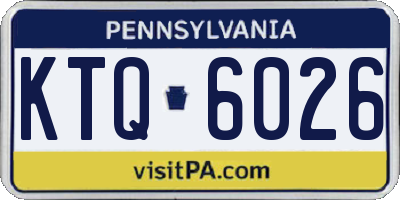 PA license plate KTQ6026
