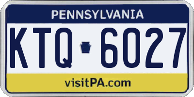PA license plate KTQ6027