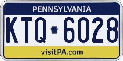 PA license plate KTQ6028