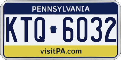 PA license plate KTQ6032