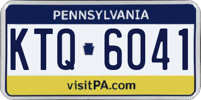 PA license plate KTQ6041