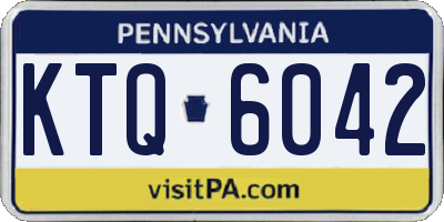 PA license plate KTQ6042
